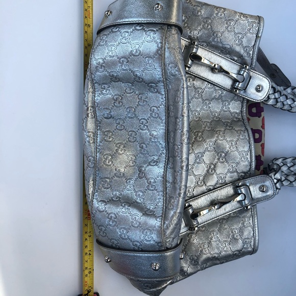 Rare Silver Gucci Guccisima Pelham - Picture 3 of 16